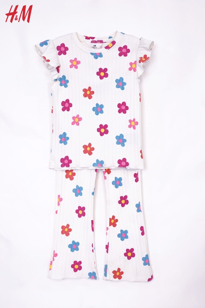 H&M PRINTED COTTON 2 PIECE SUIT - Smgarment's