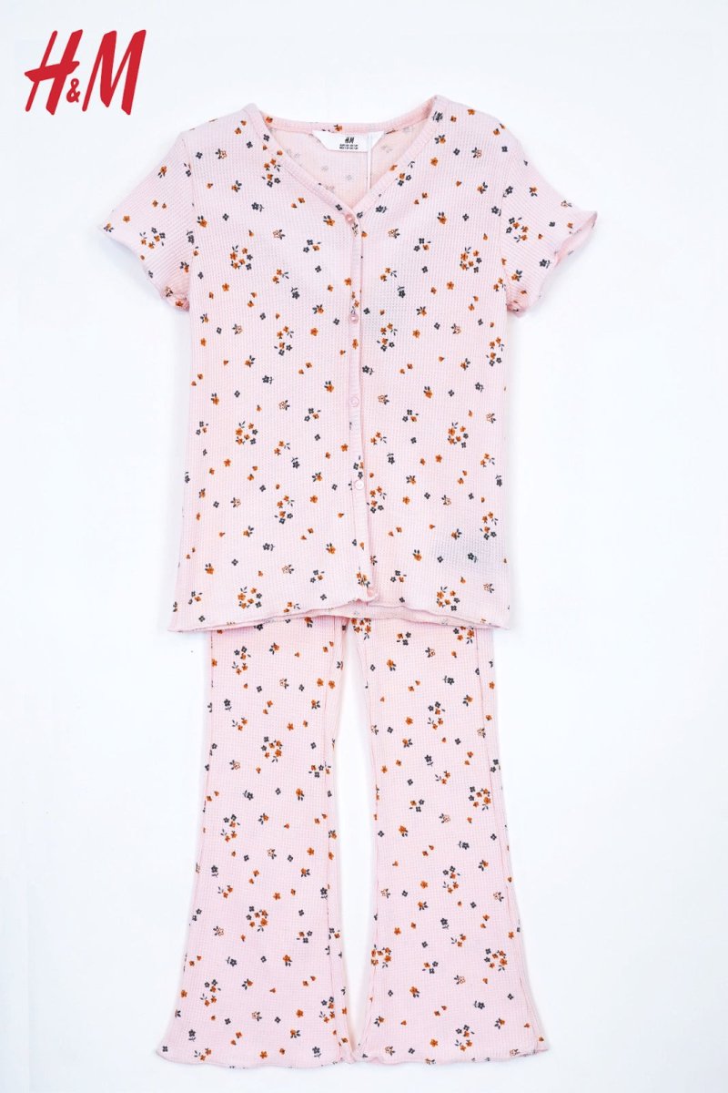 H&M PRINTED COTTON 2 PIECE SUIT - Smgarment's