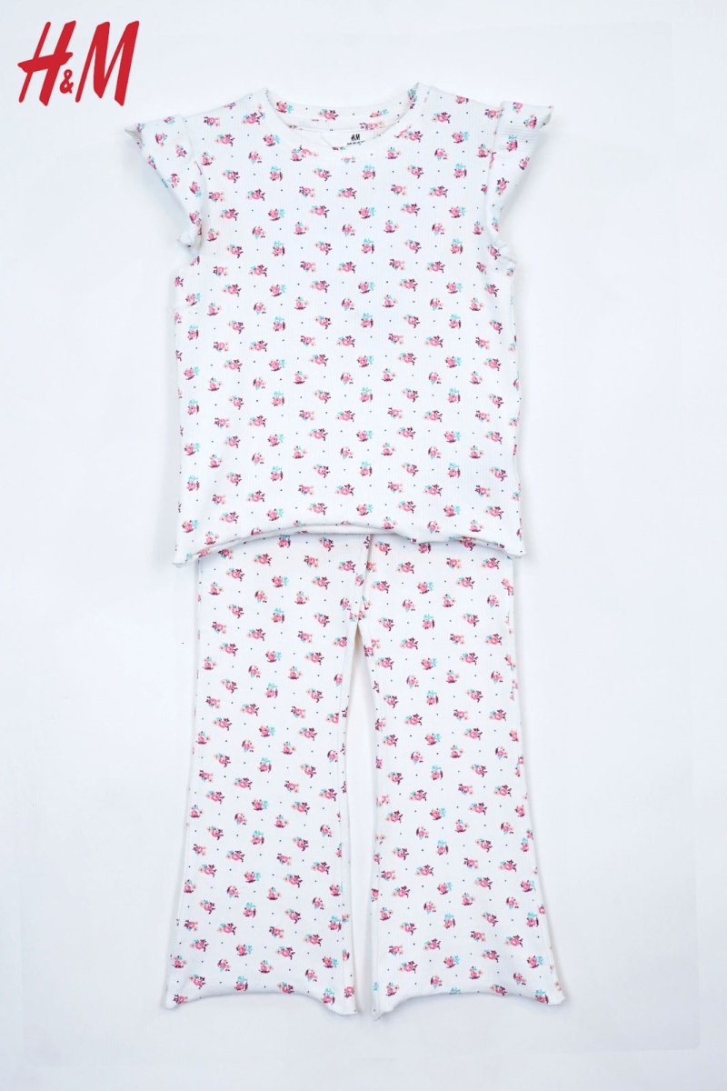 H&M PRINTED COTTON 2 PIECE SUIT - Smgarment's