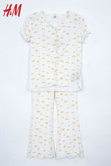 H&M PRINTED COTTON 2 PIECE SUIT - Smgarment's
