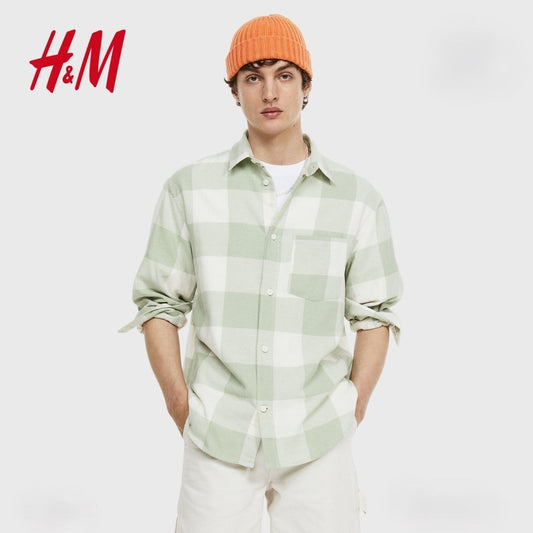 H&M RELAXED FIT CHECKED SHIRT - Smgarment's