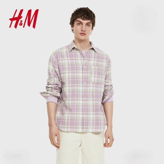 H&M RELAXED FIT CHECKED SHIRT - Smgarment's