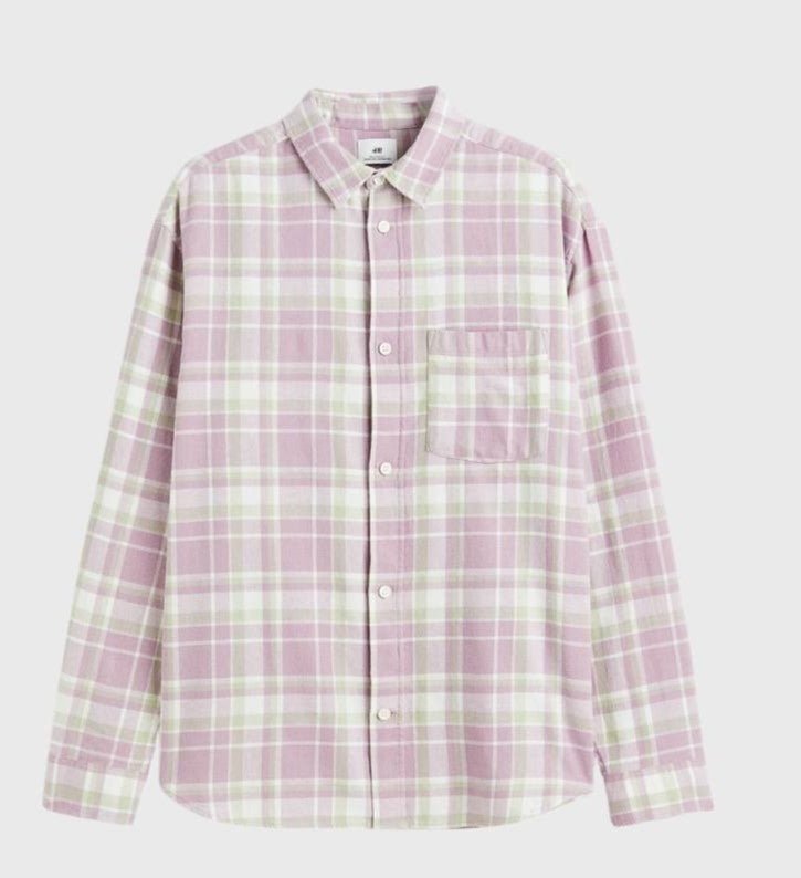 H&M RELAXED FIT CHECKED SHIRT - Smgarment's