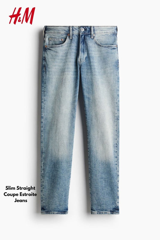 H&M Slim Straight Coupe Estroite Jeans - Smgarment's