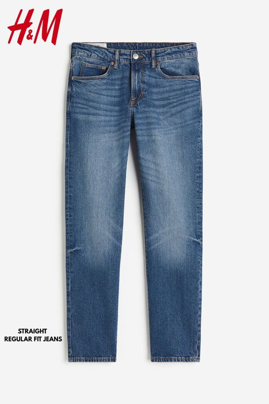 H&M STRAIGHT REGULAR FIT JEANS - Smgarment's