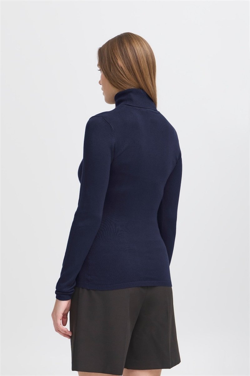 ICHI WOMENS HIGH NECK SWEATER - Smgarment's