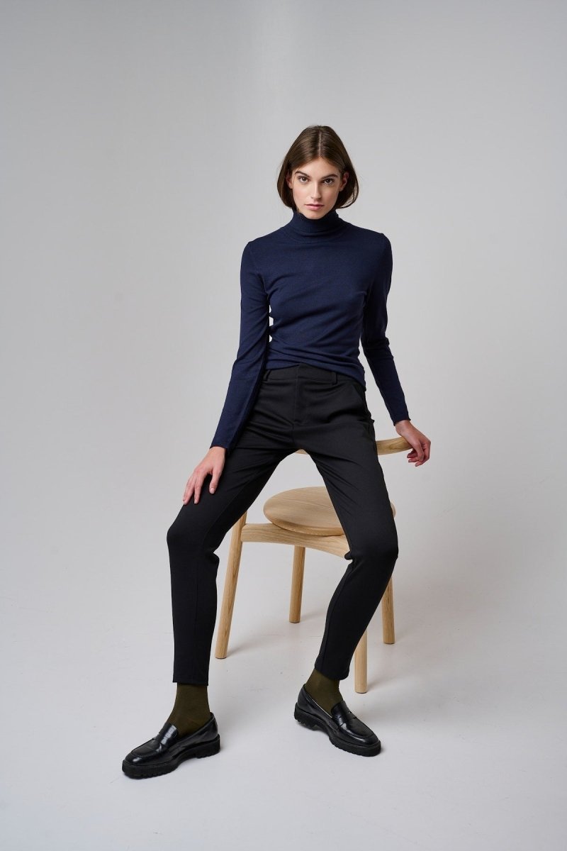 ICHI WOMENS HIGH NECK SWEATER - Smgarment's