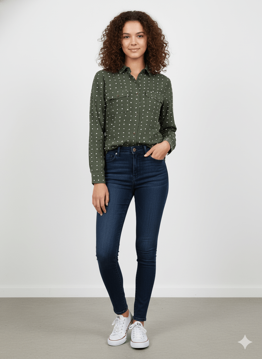 INFLUX PRINTED WOMENS SHIRT/TOP - Smgarment's