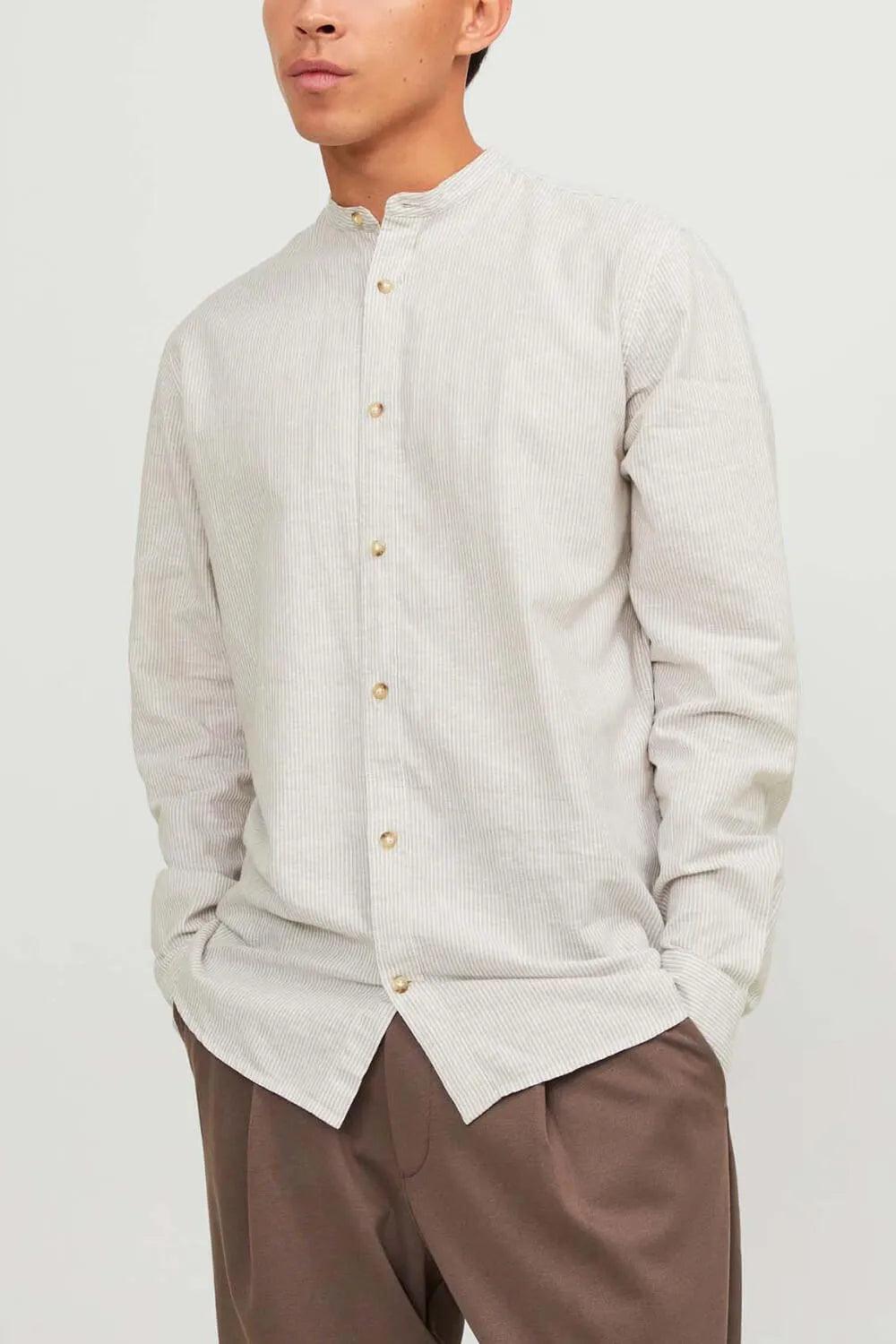 JACK AND JONES Summer Band Linen Blend Shirt - SMgarment's