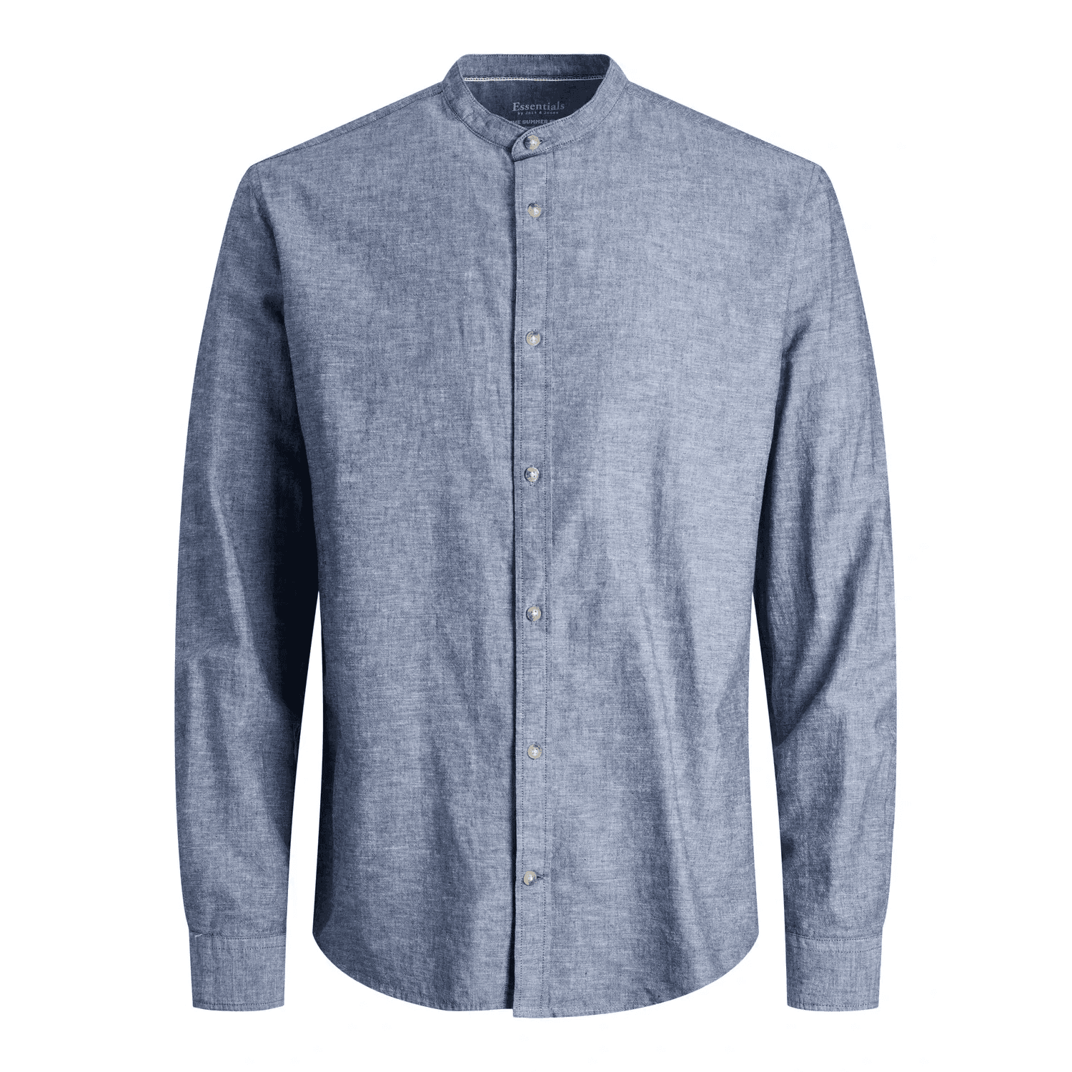 JACK & JONES BLUE JJESUMMER BAND LINEN SHIRT - SMgarment's