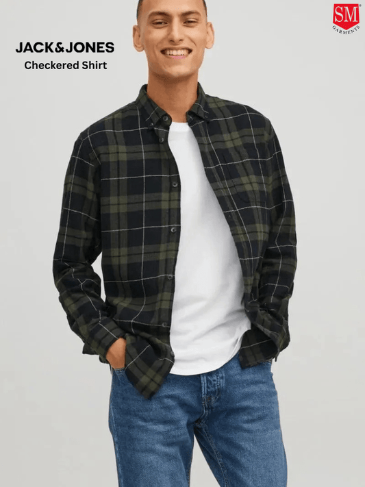JACK & JONES Checkered Shirt - Smgarment's