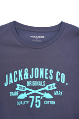 JACK & JONES Chest Print Crew Neck T-Shirt - Smgarment's