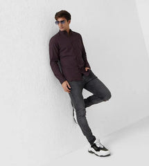 JACK & JONES JJECLASSIC Heather Long Sleeve Shirt - SMgarment's