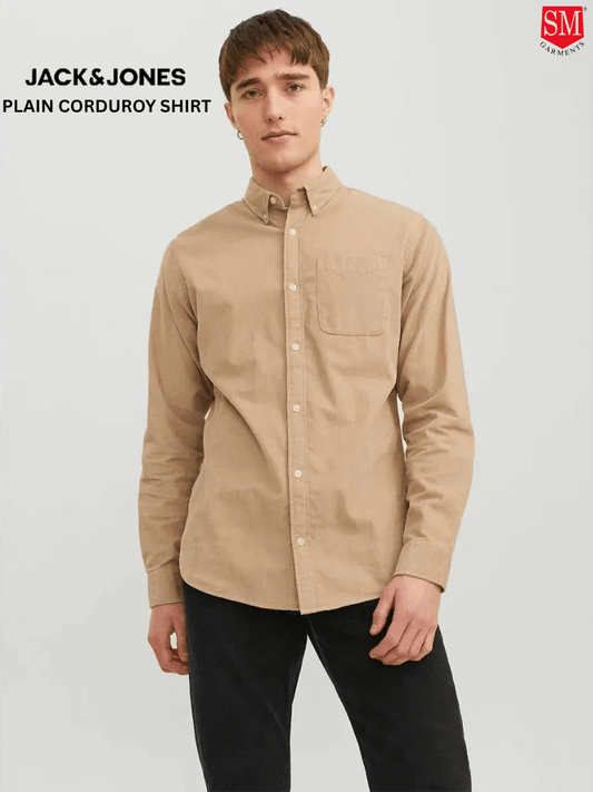 Jack & Jones JJECLASSIC PLAIN CORDUROY SHIRT - Smgarment's