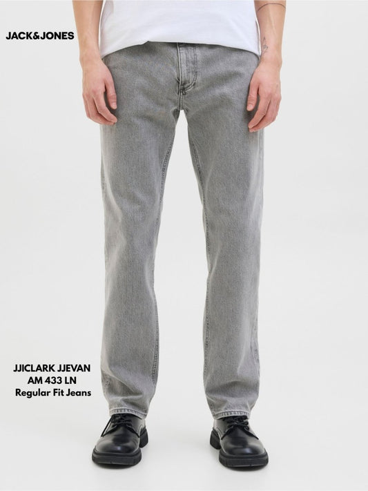JACK & JONES JJICLARK JJEVAN AM 433 LN Regular Fit Jeans - Smgarment's