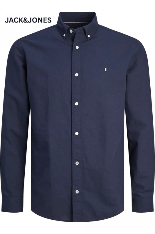 JACK & JONES JPRBLUSUMMER SHIELD SHIRT LS NAVY BLAZER - Smgarment's