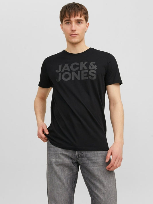 JACK & JONES Logo Round Neck T-Shirt - Smgarment's