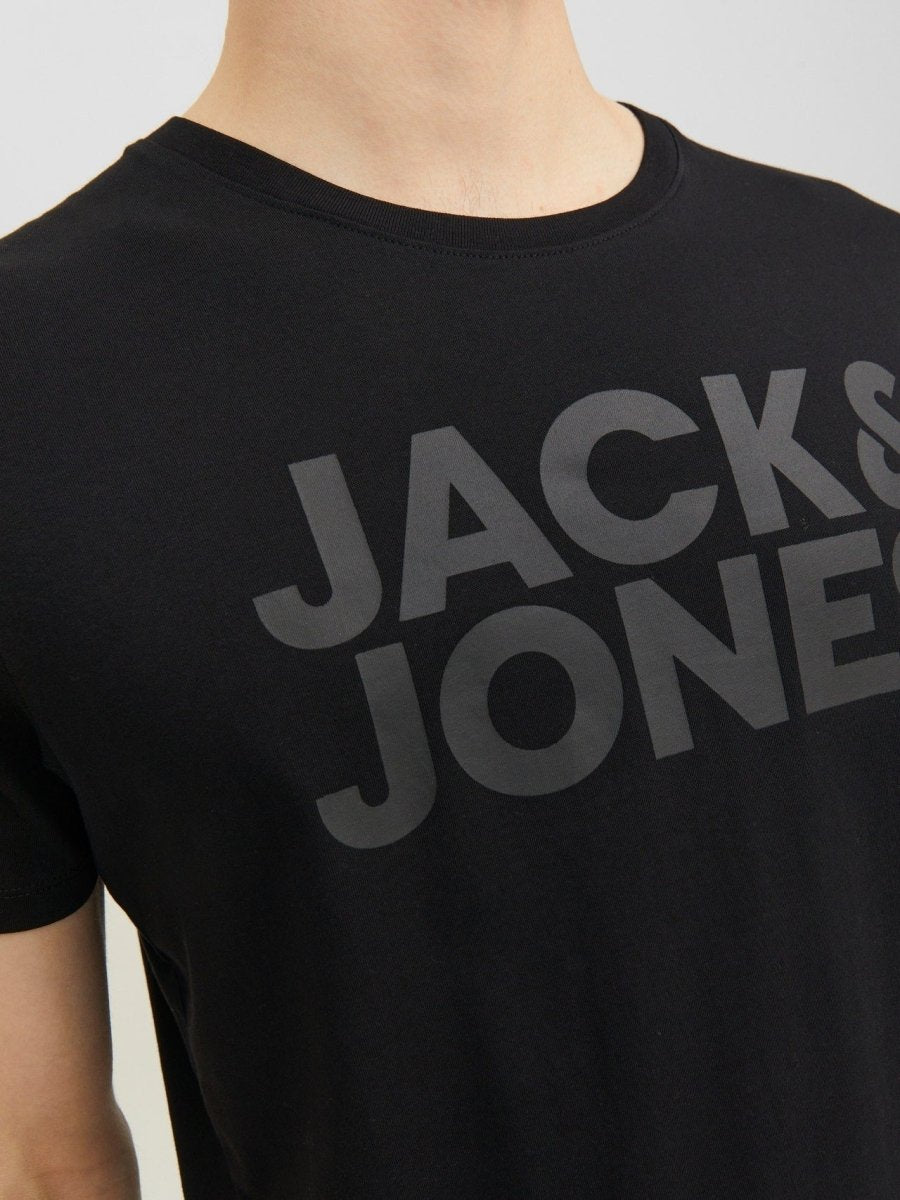 JACK & JONES Logo Round Neck T-Shirt - Smgarment's
