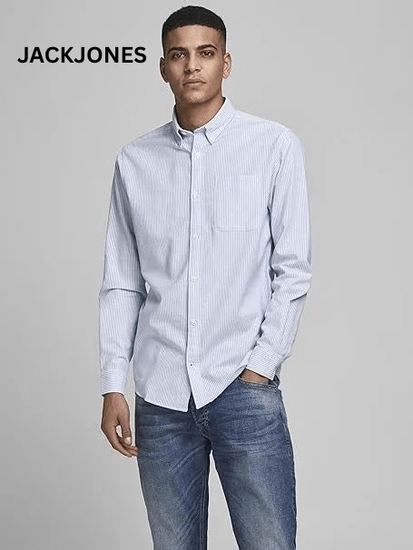 JACK & JONES Mens Oxford L/S Noos Shirt - Smgarment's