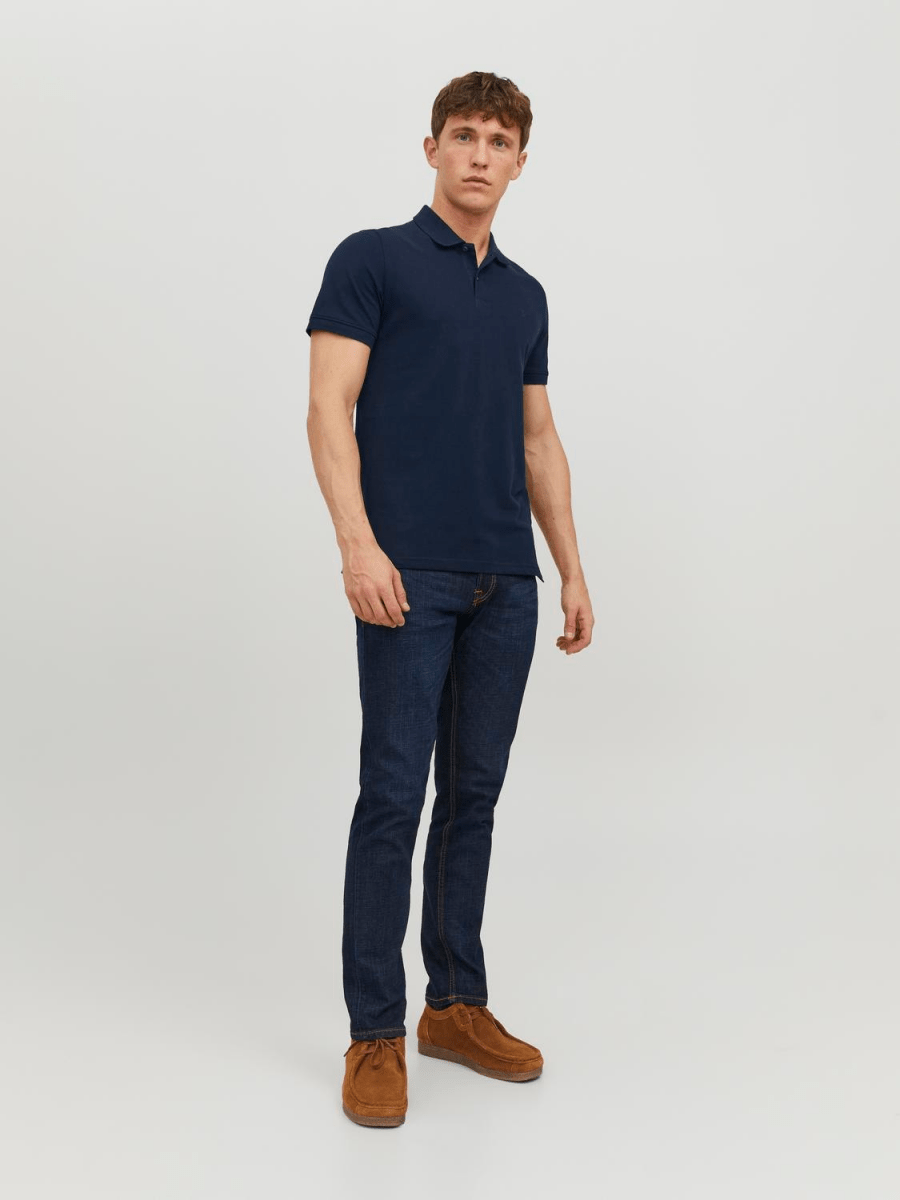 JACK & JONES Plain collar Polo T Shirt - Smgarment's