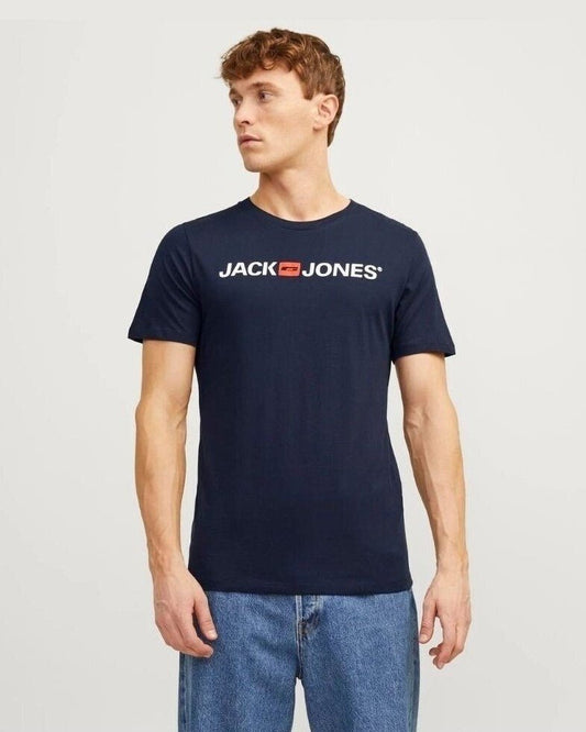 JACK & JONES Round Neck Logo T-shirt - Smgarment's