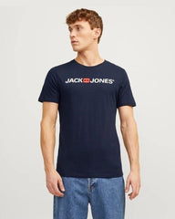 JACK & JONES Round Neck Logo T-shirt - Smgarment's