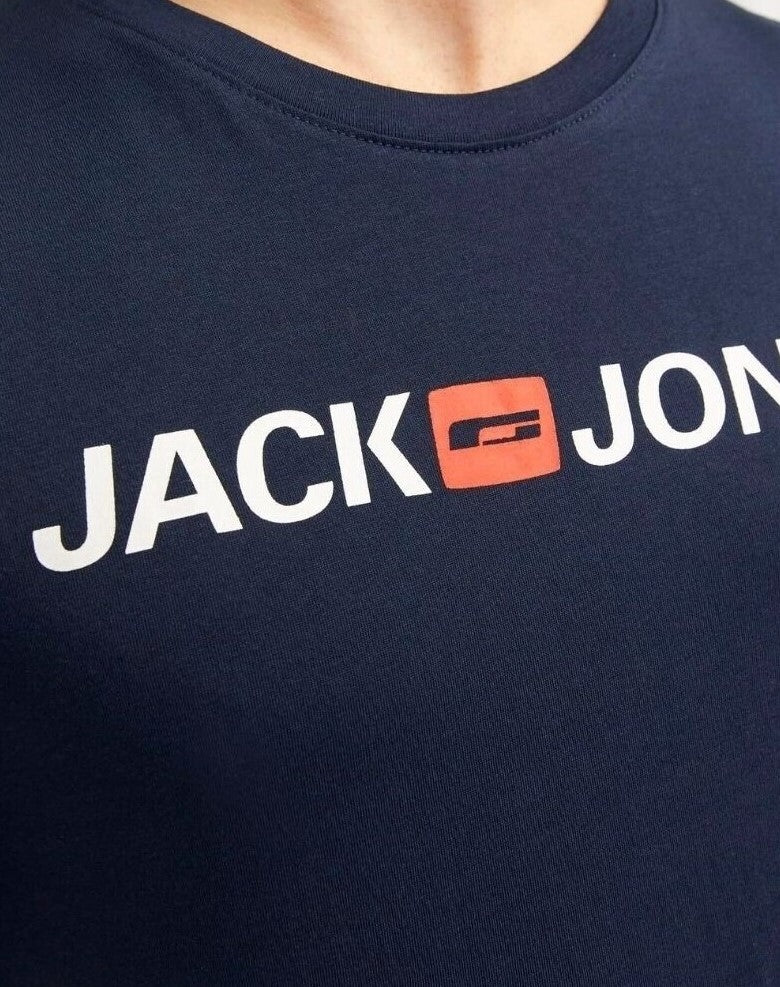 JACK & JONES Round Neck Logo T-shirt - Smgarment's