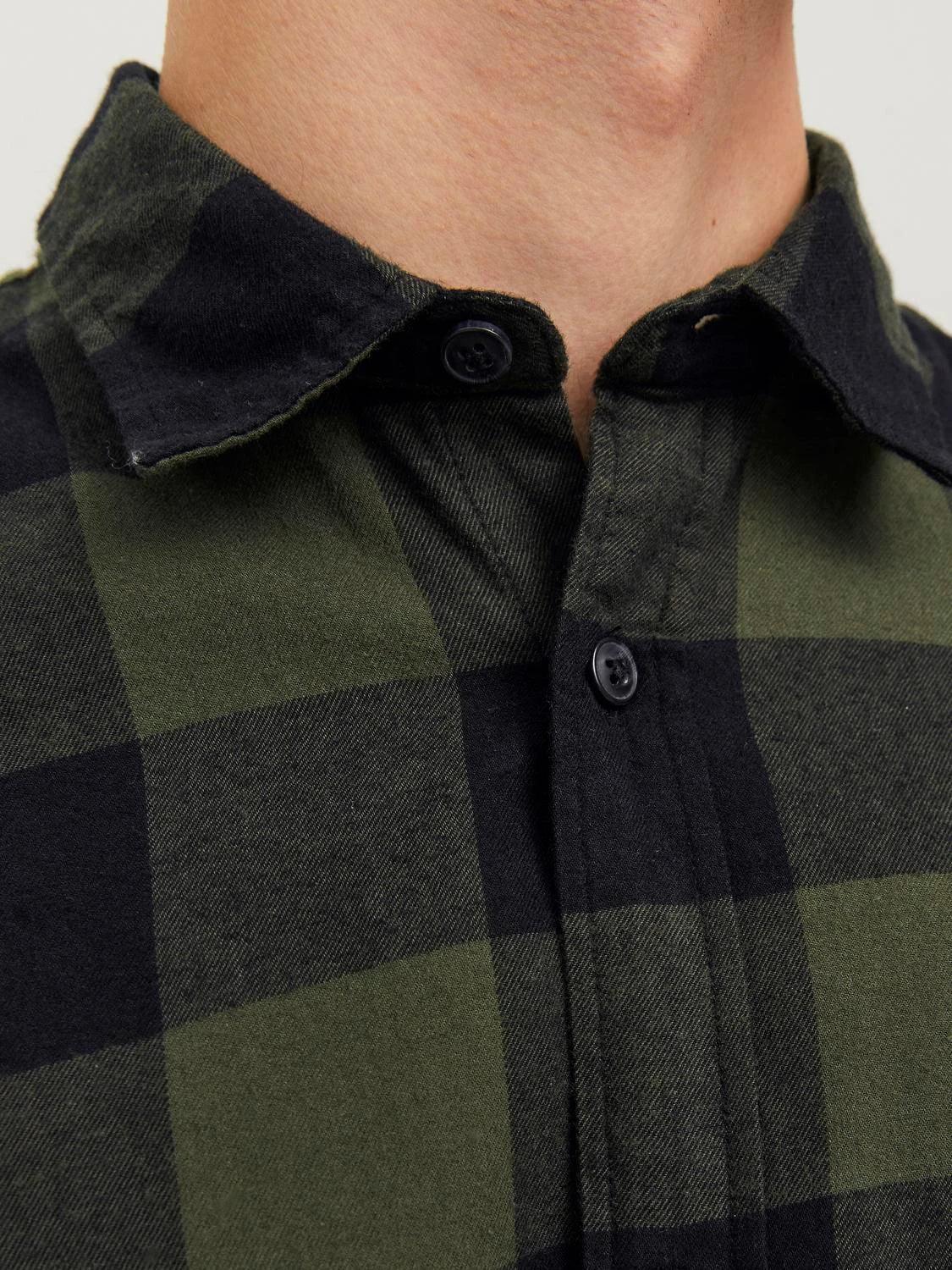 JACK & JONES SLIM FIT CHECKED SHIRT - SMgarment's