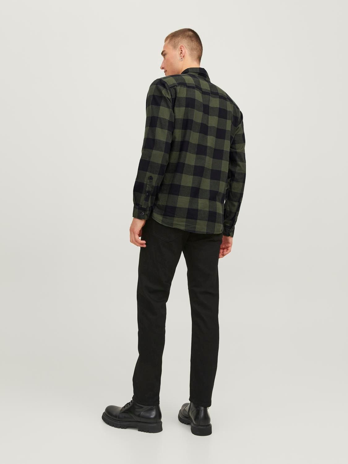 JACK & JONES SLIM FIT CHECKED SHIRT - SMgarment's