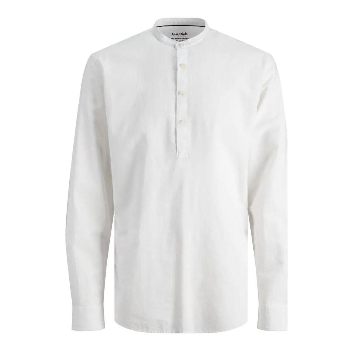 JACK & JONES SUMMER TUNIC - WHITE COTTON|LINEN - SMgarment's