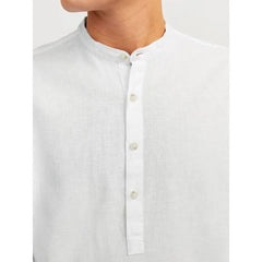 JACK & JONES SUMMER TUNIC - WHITE COTTON|LINEN - SMgarment's
