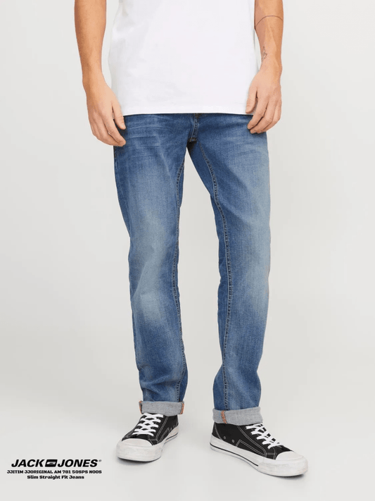 JACK&JONES JJITIM JJORIGINAL AM 781 50SPS NOOS Slim Straight Fit Jeans - Smgarment's