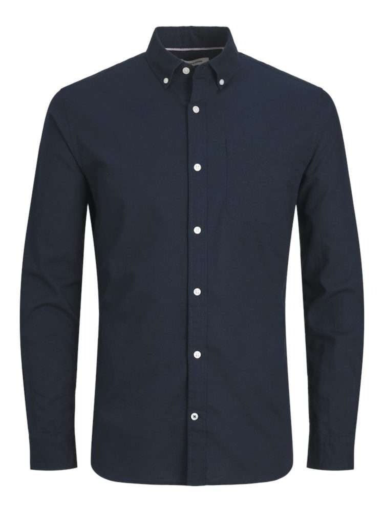 JACK&JONES Jwhclassic Oxford Shirt (Navy) - Smgarment's