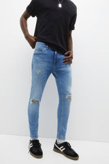 JEANS SUPER SKINNY FIT COM RASGÕES - SMgarment's
