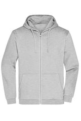 DAIBER Mens Oversized Zipped Hoodie