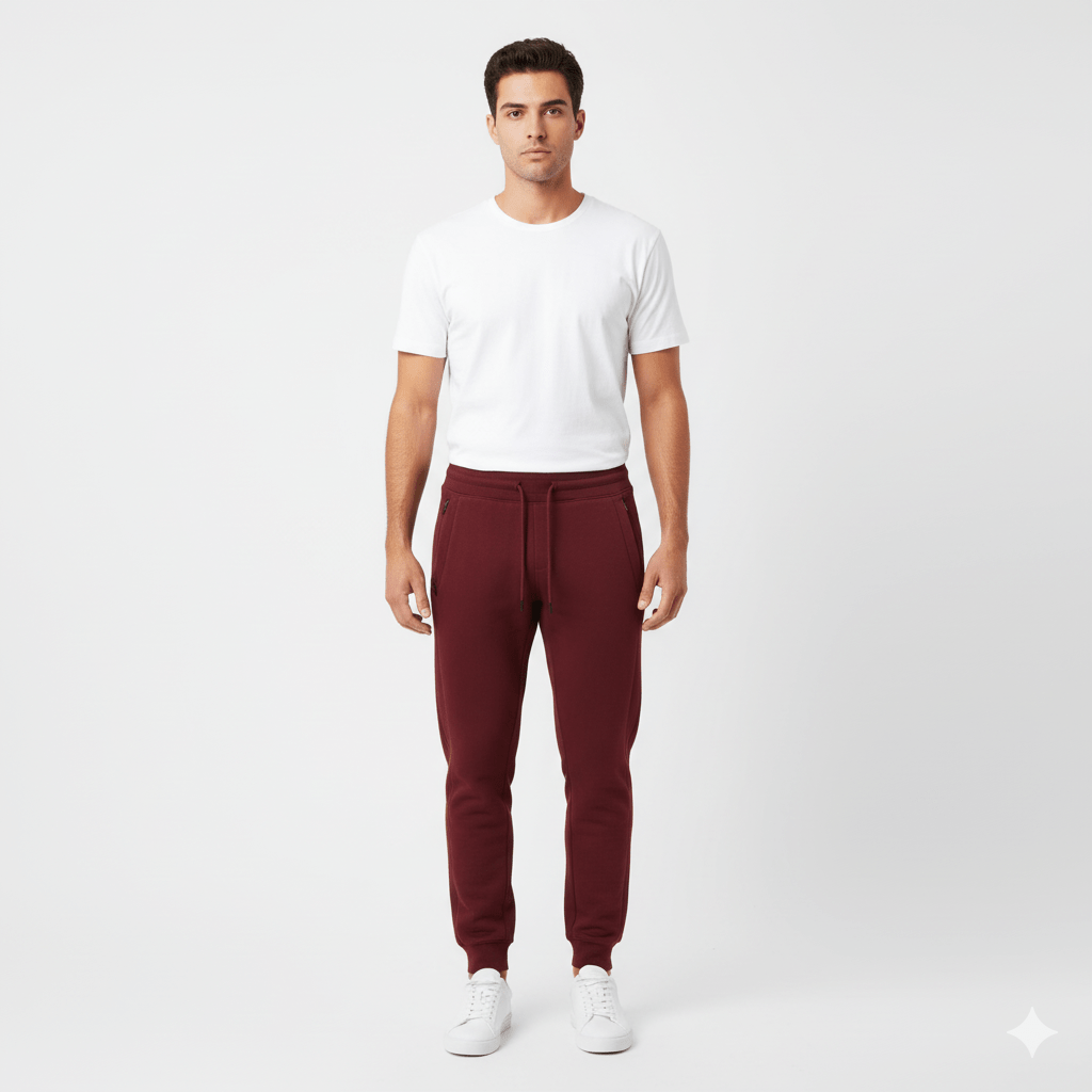 JORDAN CRAIG UPTOWN JOGGER SWEATPANTS (WINE) - Smgarment's