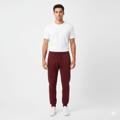 JORDAN CRAIG UPTOWN JOGGER SWEATPANTS (WINE) - Smgarment's