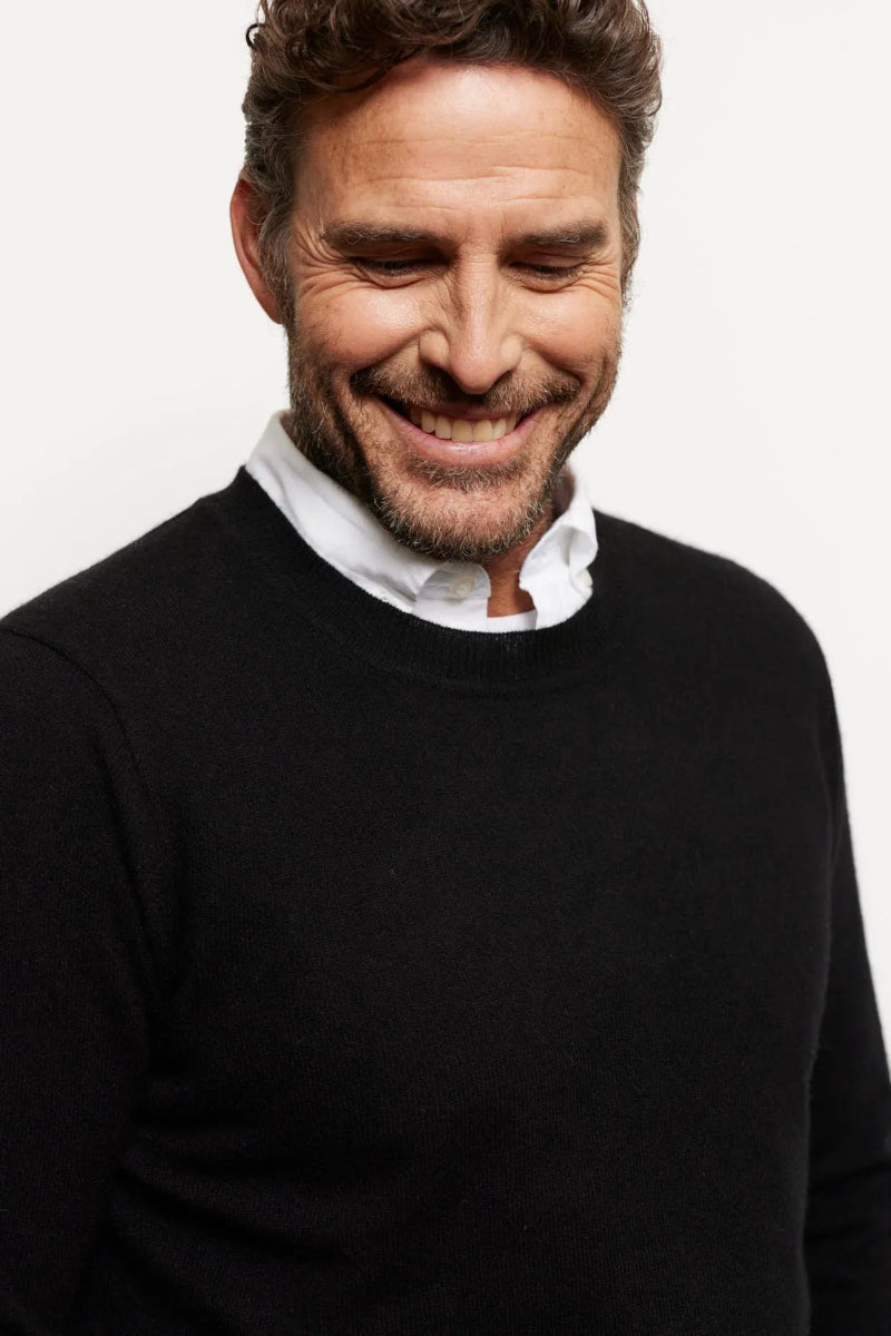 Jules Cashmere Black Sweater - Smgarment's