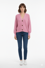KAFFE Womens V - Neck Cardigan - Smgarment's