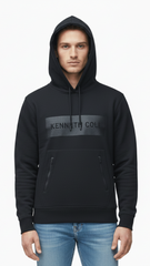 KENETH COLE MENS EMBOSSED LOGO HOODIE - Smgarment's