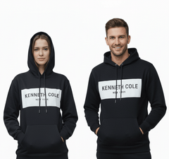 KENETH COLE MENS PRINTED LOGO HOODIE - Smgarment's