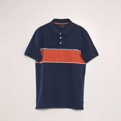 KIABI MENS Cotton piqué polo shirt - Smgarment's