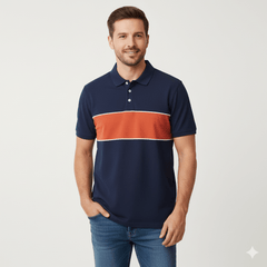 KIABI MENS Cotton piqué polo shirt - Smgarment's