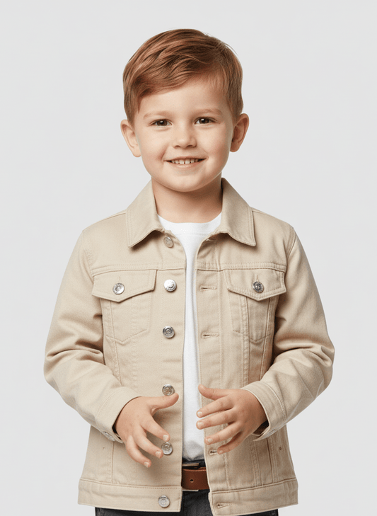 KIDS Ash Denim Jacket Long Sleeve - Smgarment's