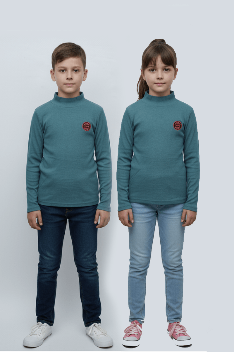 KIDS BASIC TURTLENECK SWEATER - Smgarment's