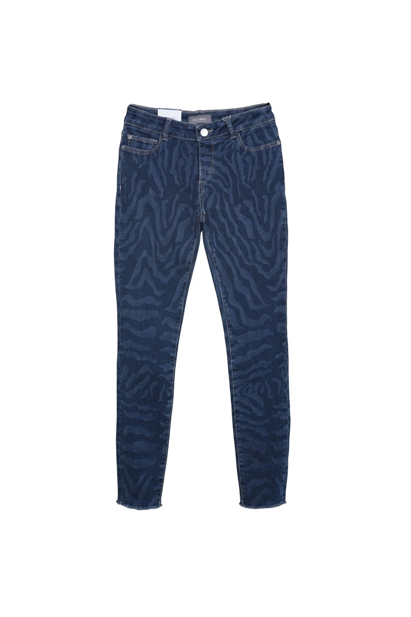 Kids’ Blue Animal Print Skinny Jeans - Smgarment's