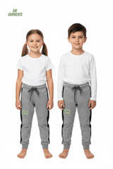 KIDS Boys' Sporty Grey Joggers Trouser with Side Stripe - Smgarment's
