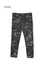Kids' Camouflage Slim Fit Pants – Military Green Camo - Smgarment's