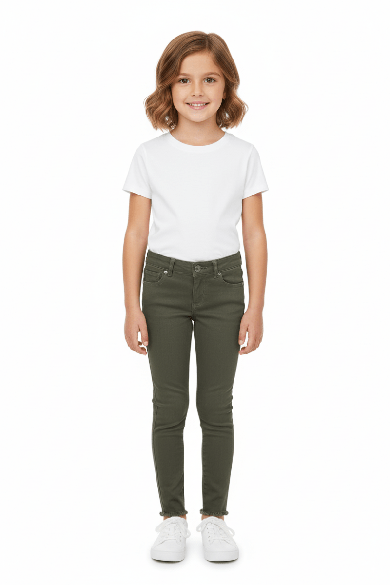 Kids CHLOE Skinny Jeans with Zipper Pockets - Smgarment's