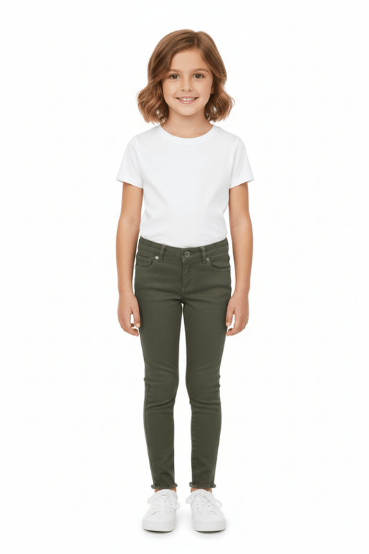 Kids CHLOE Skinny Jeans with Zipper Pockets - Smgarment's